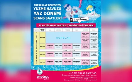 Pursaklar Belediyesi yaz dönemi yüzme havuzu takvimini duyurdu: Seans saatleri değişti